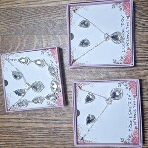 Elegant costume gift sets with Teardrop Crystals